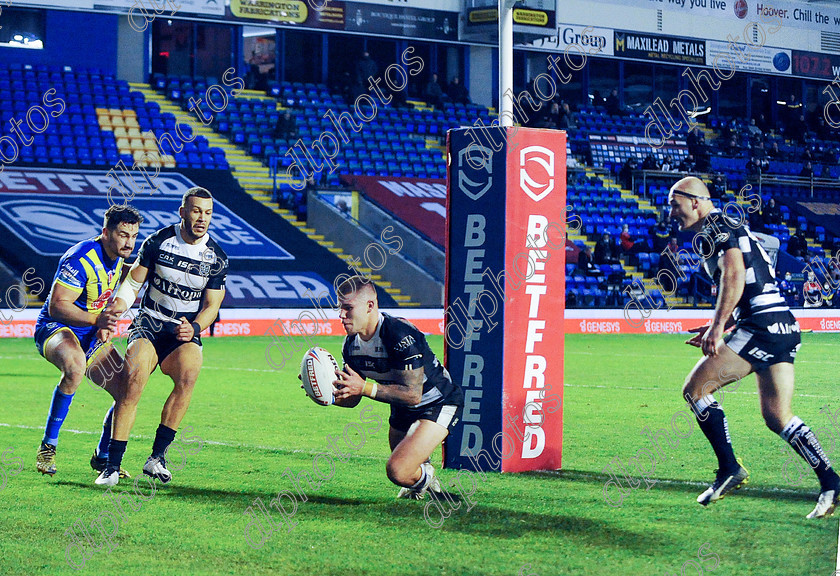 CatorJoe-Try1-12-1120 
 Super League - Warrington v Hull FC - Thursday 12 November at Halliwell Jones Stadium Warrrington