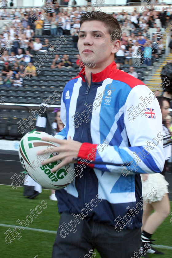 IMG 2873 4827 
 luke campbell runs out with the match ball prior to the hull fc v castleford match