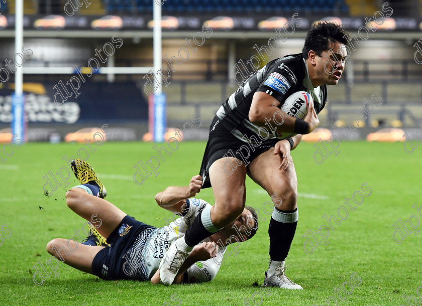 SavelioAndre6-8-1020jr 
 Betfred Super League XXV Hull FC v Leeds Rhinos 08/10/20 (Pic by John Rushworth) 
 Keywords: Rugby, Rugby League, Sport, Betfred, Leeds, Rhinos, Hull, FC, Emerald, Stadium, Headingley