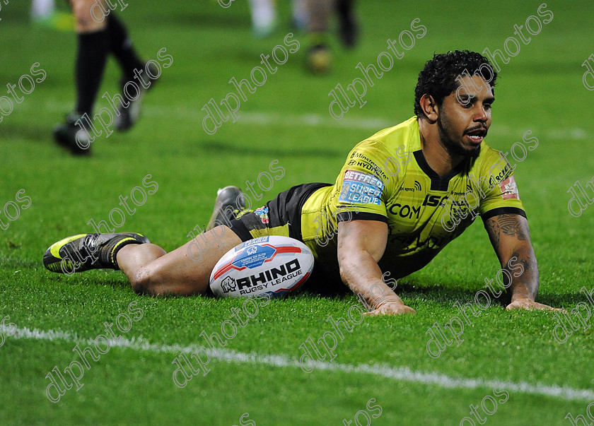 KellyAlbert-Try1-2-0317 
 Super League XXII Huddersfield v Hull FC Thusday 2 March