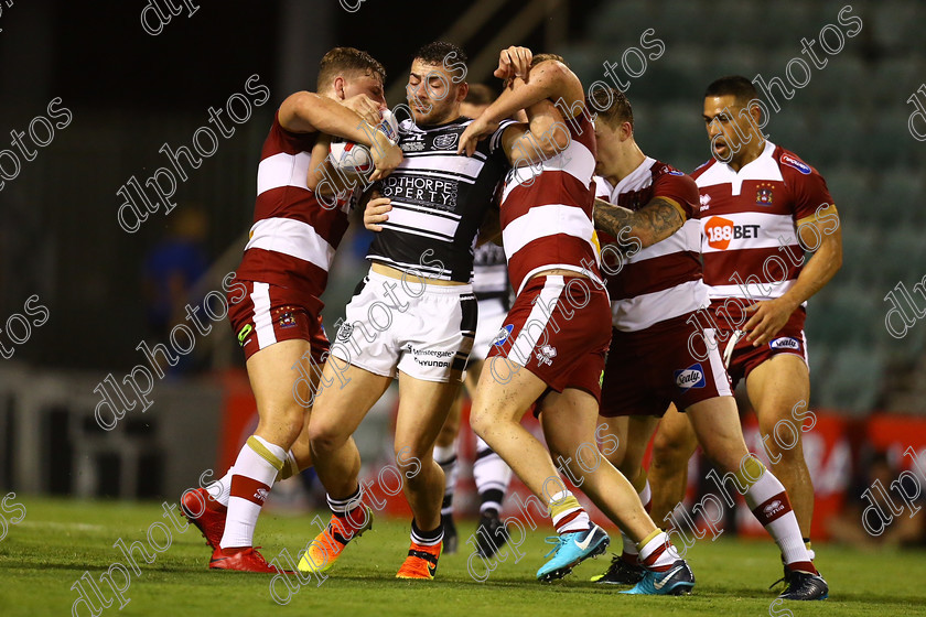 JBON1074 
 Super League Hull FC v Wigan in Sydney Saturday 10 Februay