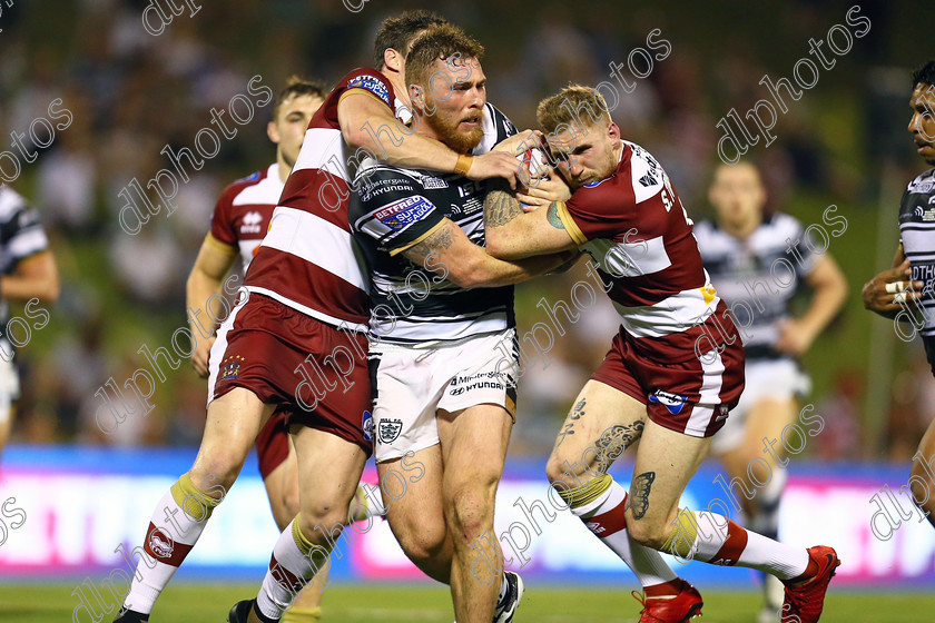 JBON1146 
 Super League Hull FC v Wigan in Sydney Saturday 10 Februay