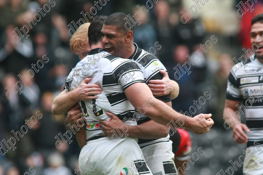 CB1 9875A 
 Hull FC v Hull KR
Marc Minichiello, Leon Pryce, James Cunningham