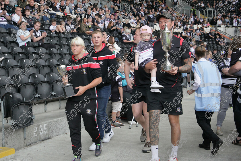 HFC LR1417 
 Hull Fc v Leeds Rhinos
Armed Forces Day,
Half time - Trophy parade by the Army men and Womens wheelchair rugby league teams, -current inter service champions