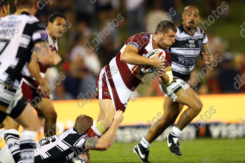 JBON1708 
 Super League Hull FC v Wigan in Sydney Saturday 10 Februay