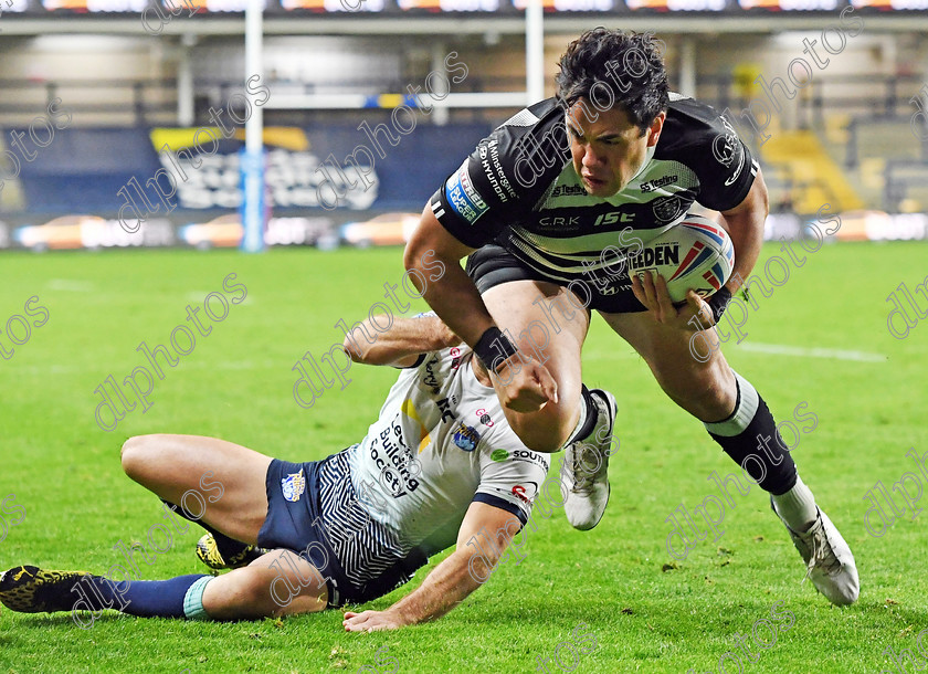 SavelioAndre3-8-1020jr 
 Hull FC's Andre Savelio scores his sides second try

Betfred Super League XXV Hull FC v Leeds Rhinos 08/10/20 (Pic by John Rushworth) 
 Keywords: Rugby, Rugby League, Sport, Betfred, Leeds, Rhinos, Hull, FC, Emerald, Stadium, Headingley