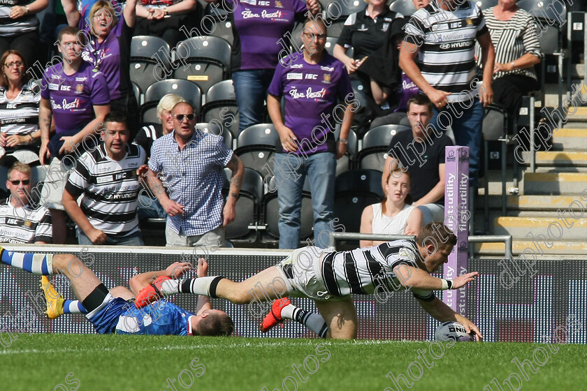 fc-wakefield1623 
 Steve Michaels scores in the corner 
 Keywords: Hull FC, Wakefield Wildcats