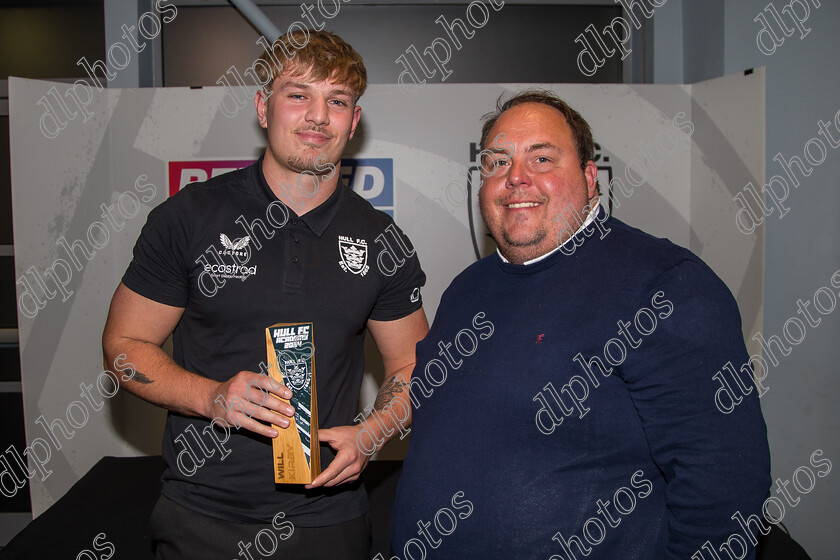 AP5750 
 Hull FC Academy Presentation Evening

players player of the year Callum Kemp with player iof the season Will Kirby