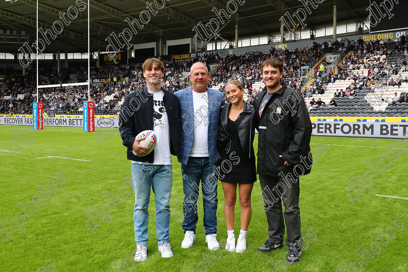 HFC LR0203 
 Hull Fc v Leeds Rhinos
Armed Forces Day,
Jason Smith & family delivery the Matchball