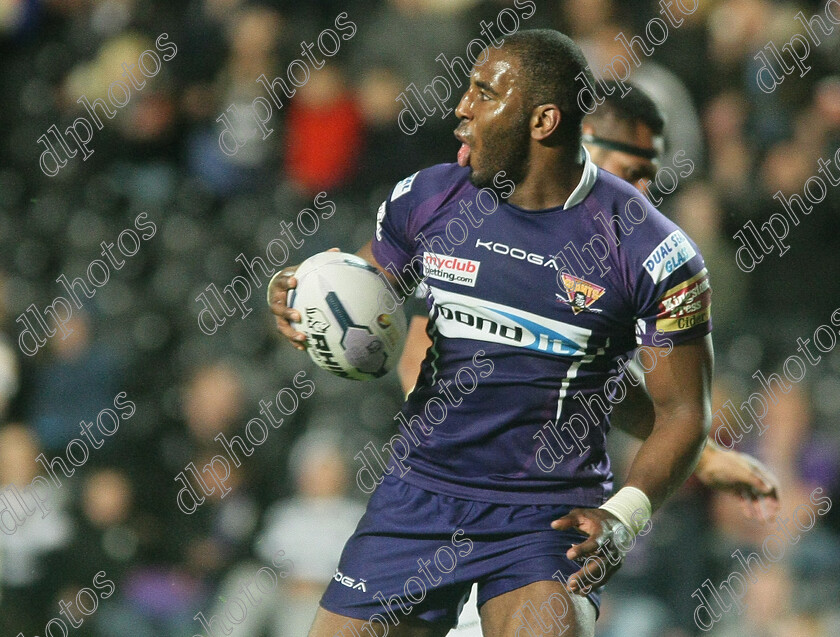 DLPL0372 
 Michael Lawrence celebrates scoring